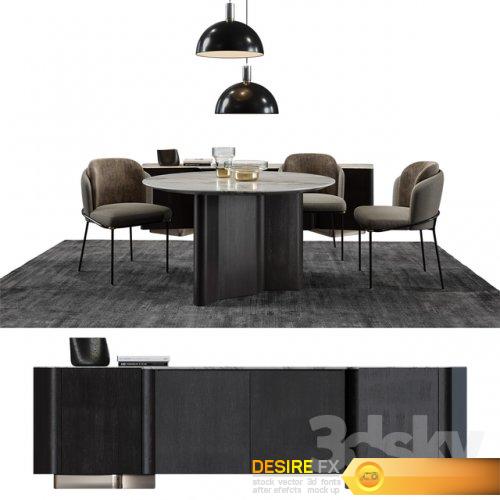 Minotti Set Fil Noir 3d model – All Free 3D Models Library